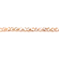 8mm Plated White Tibetan Agate - Faceted