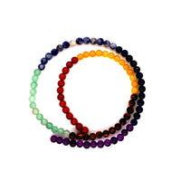4mm - 7 Chakra Natural Stone Beads