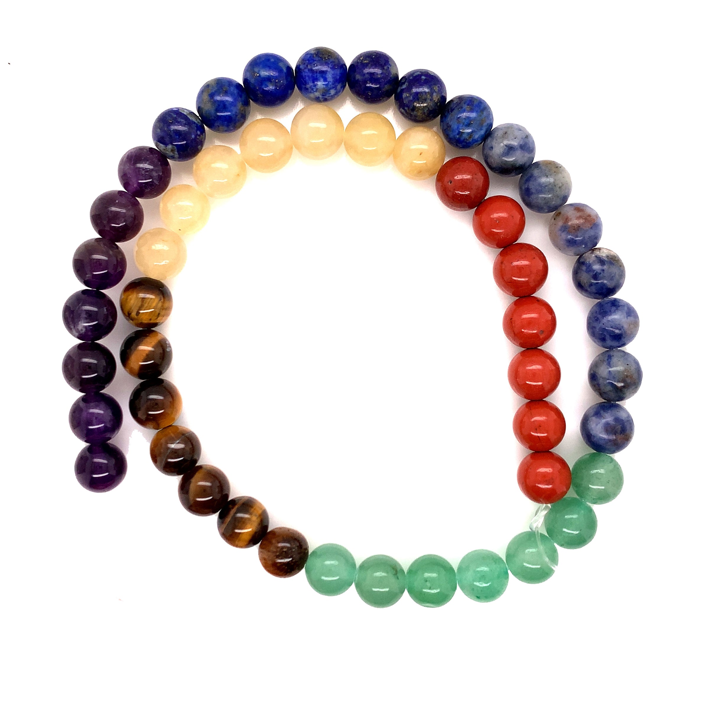 8mm - 7 Chakra Natural Stone Beads