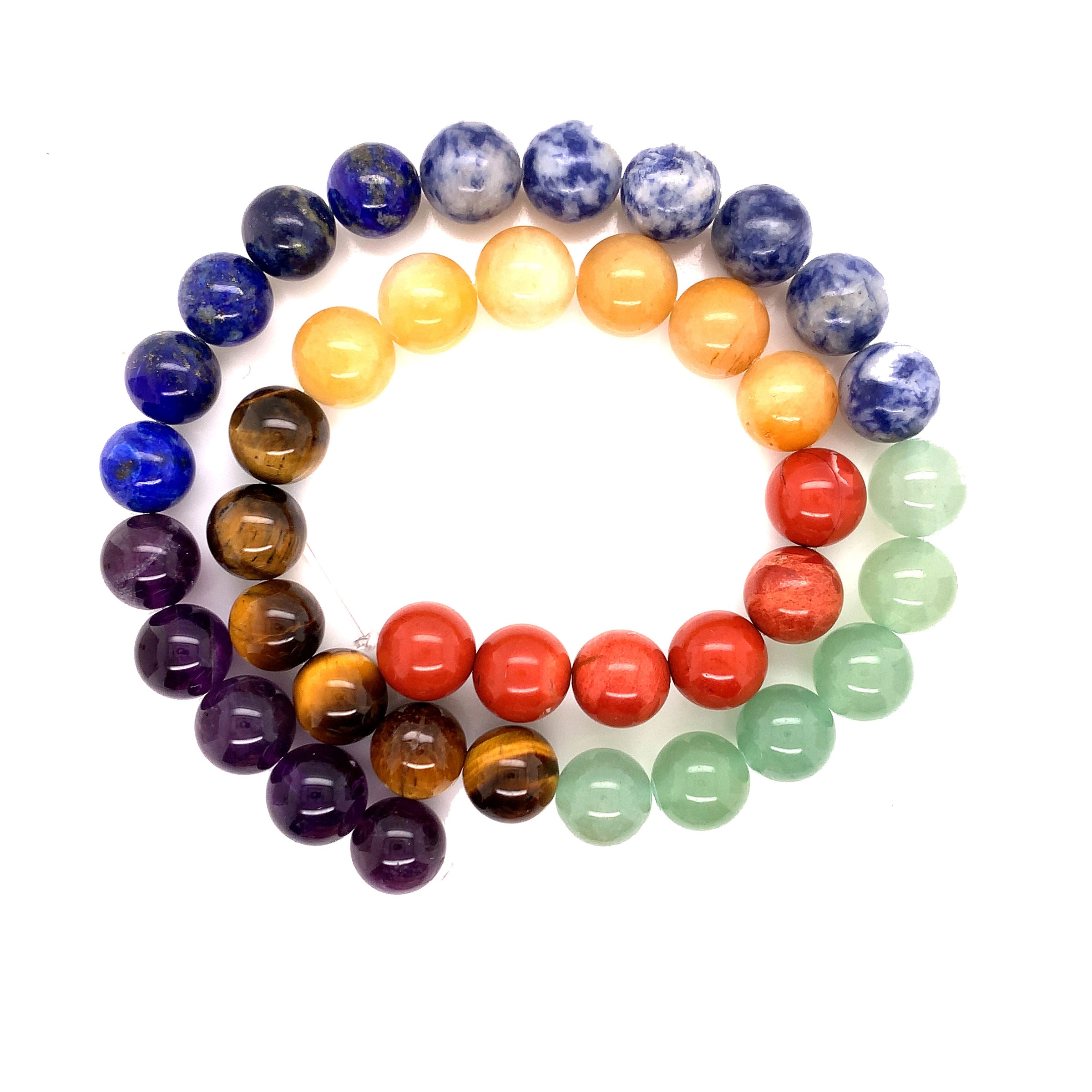 10mm - 7 Chakra Natural Stone Beads