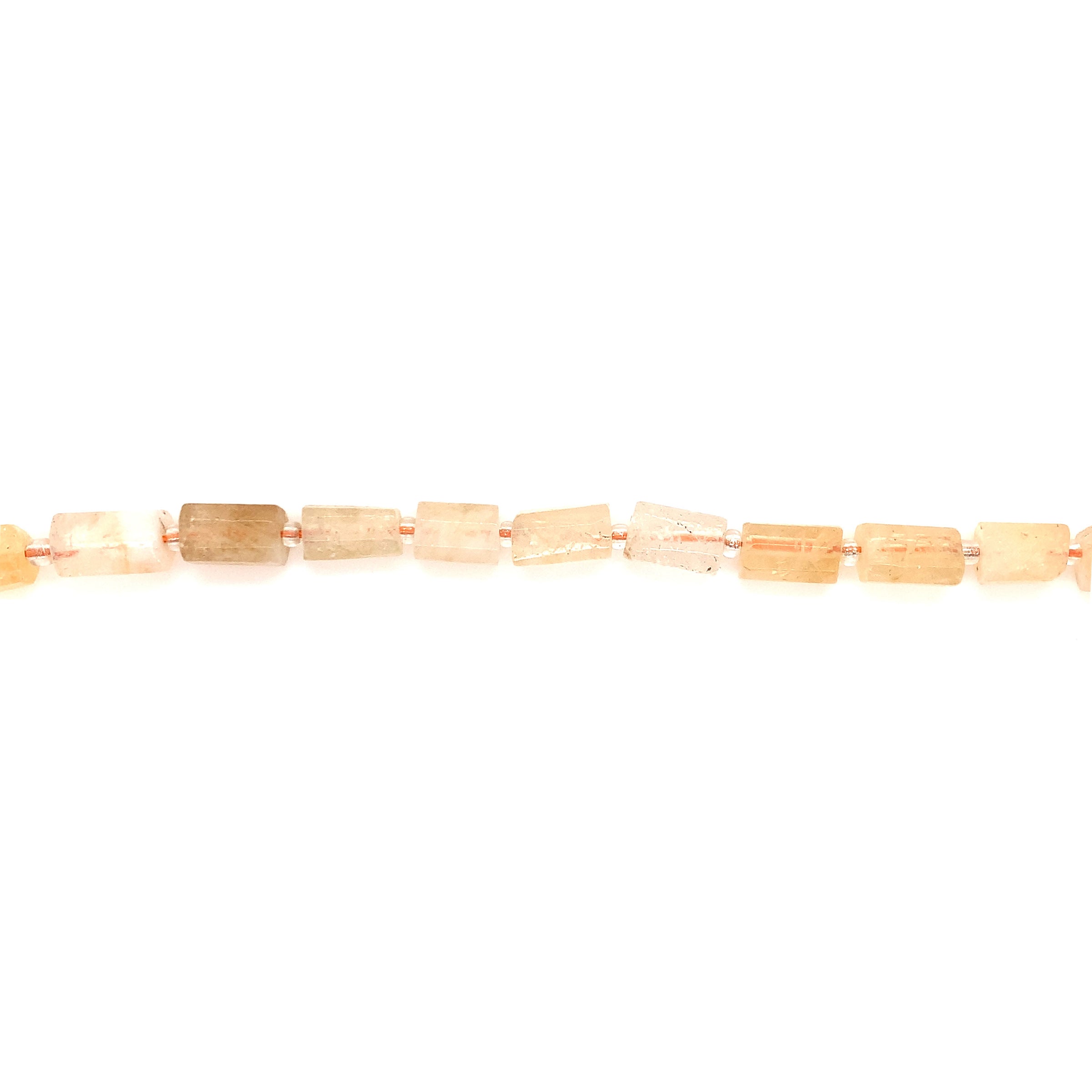 6x10mm Citrine Hexagonal Column - Faceted
