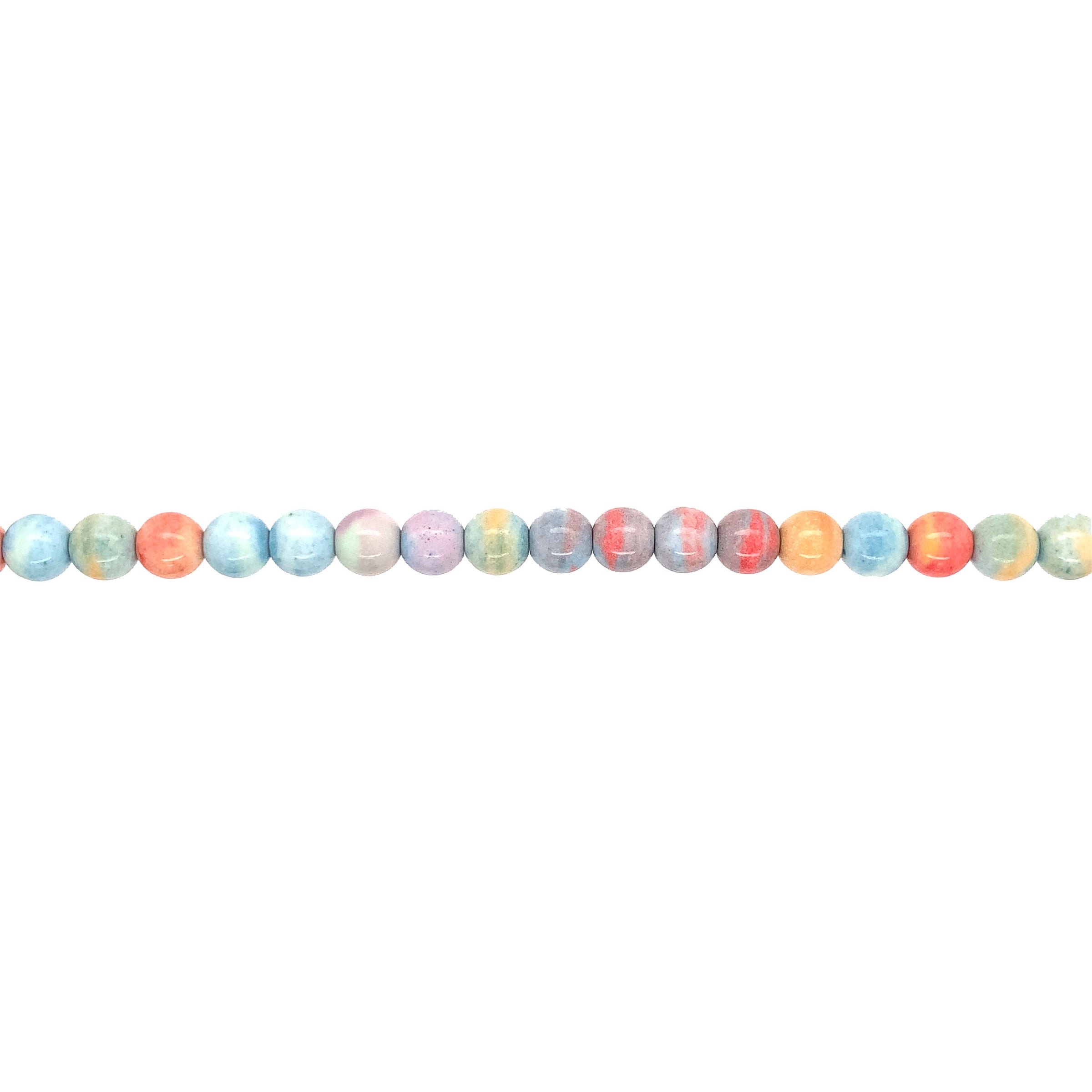6mm Pastel Agate - Round