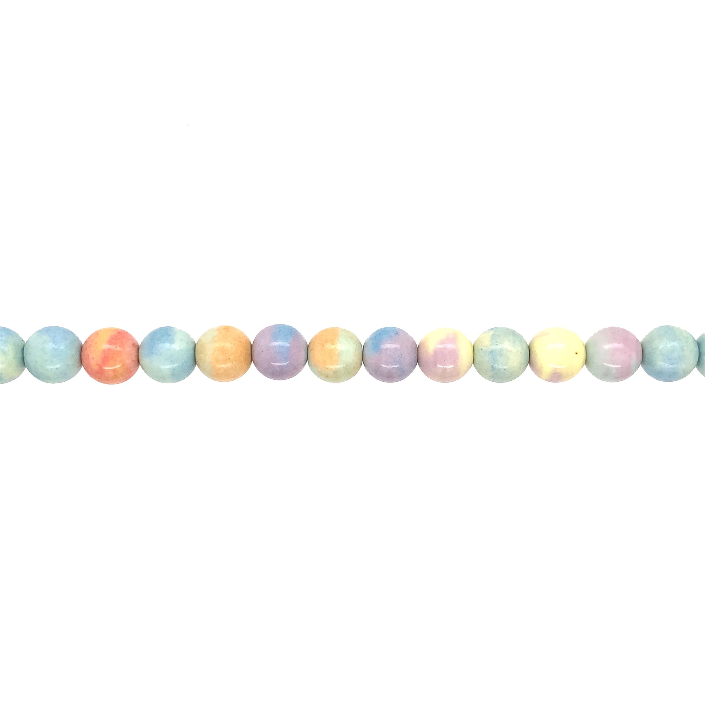 8mm Pastel Agate - Round