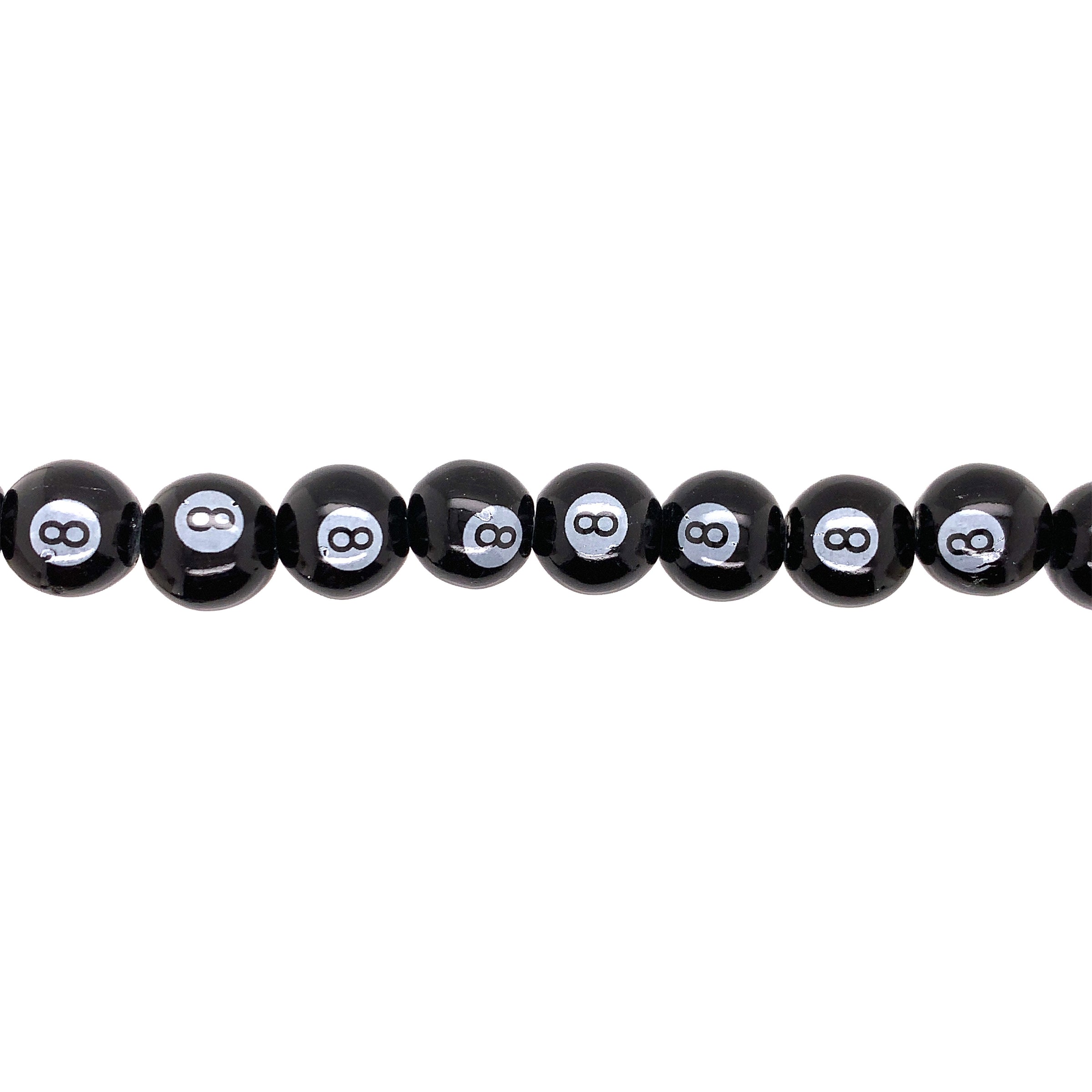 12mm 8 Ball Beads - Round