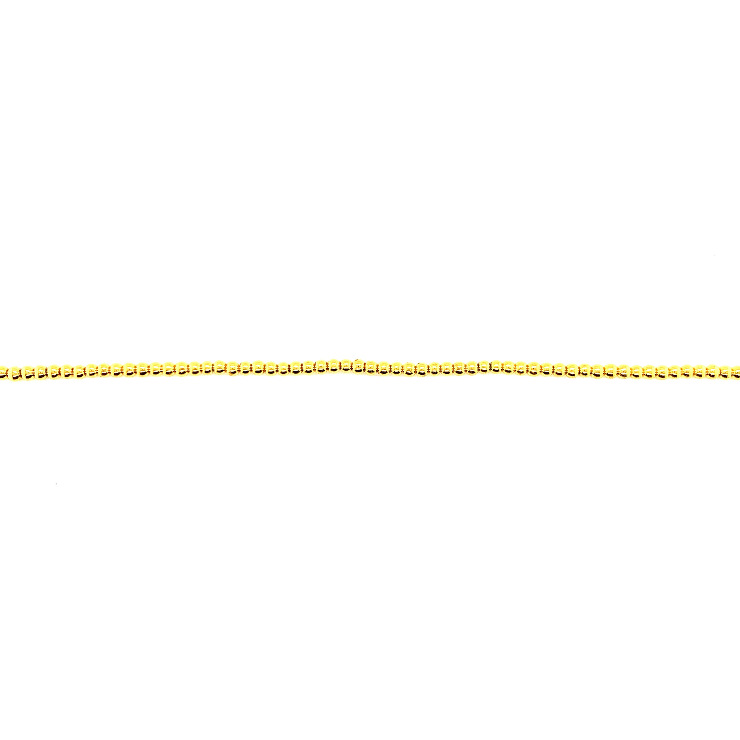 2mm Gold Plated Hematite - Round