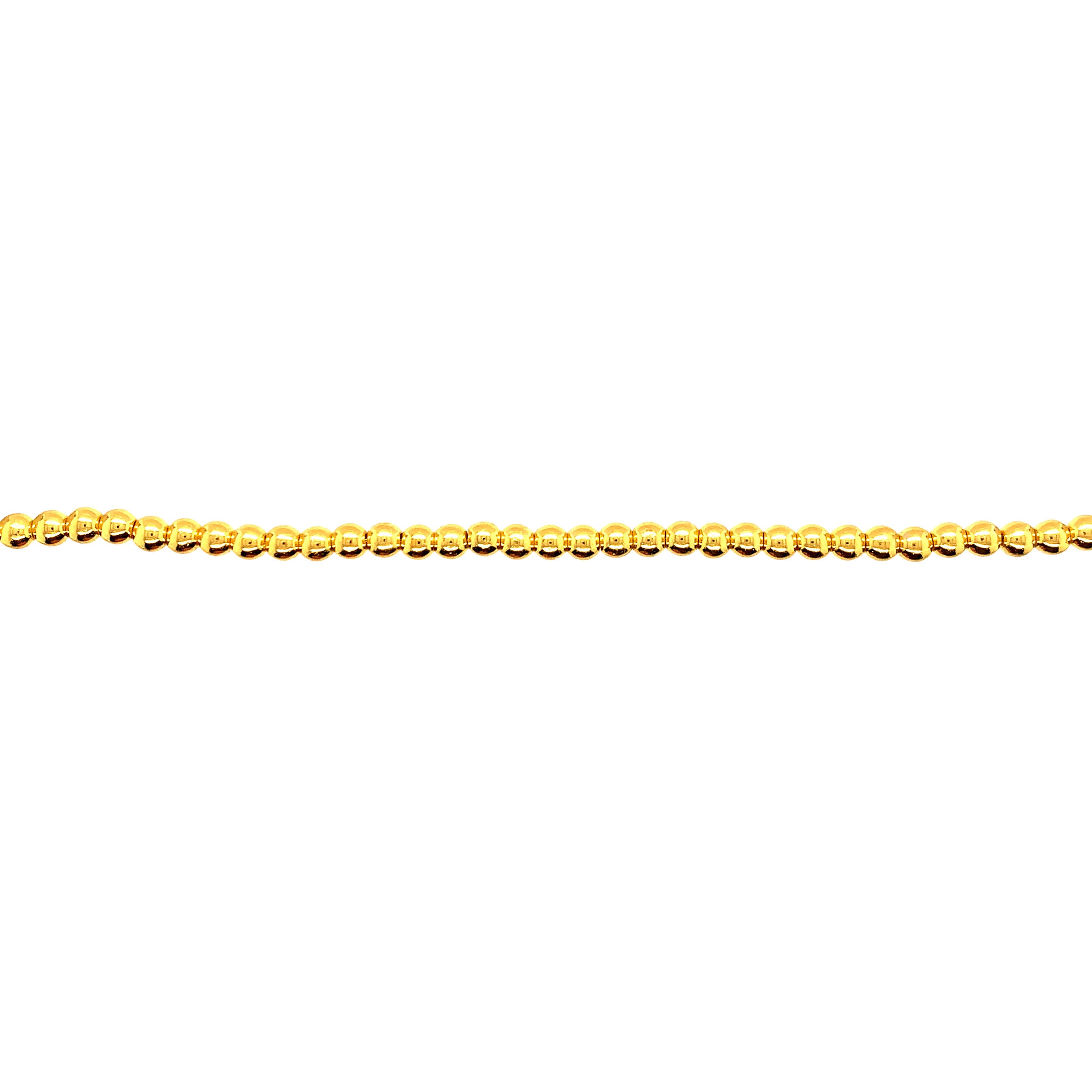 3mm Gold Plated Hematite - Round
