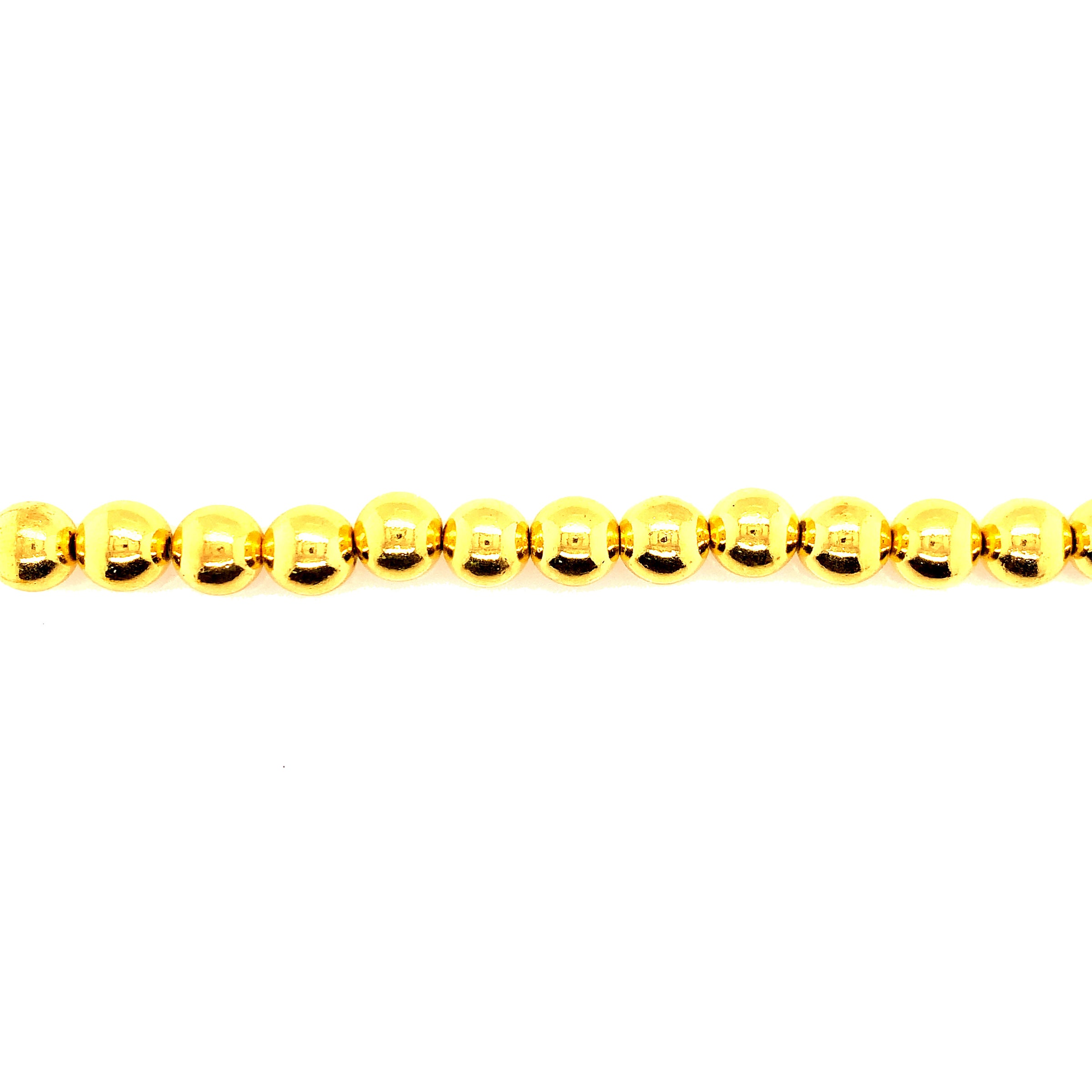 10mm Gold Plated Hematite - Round