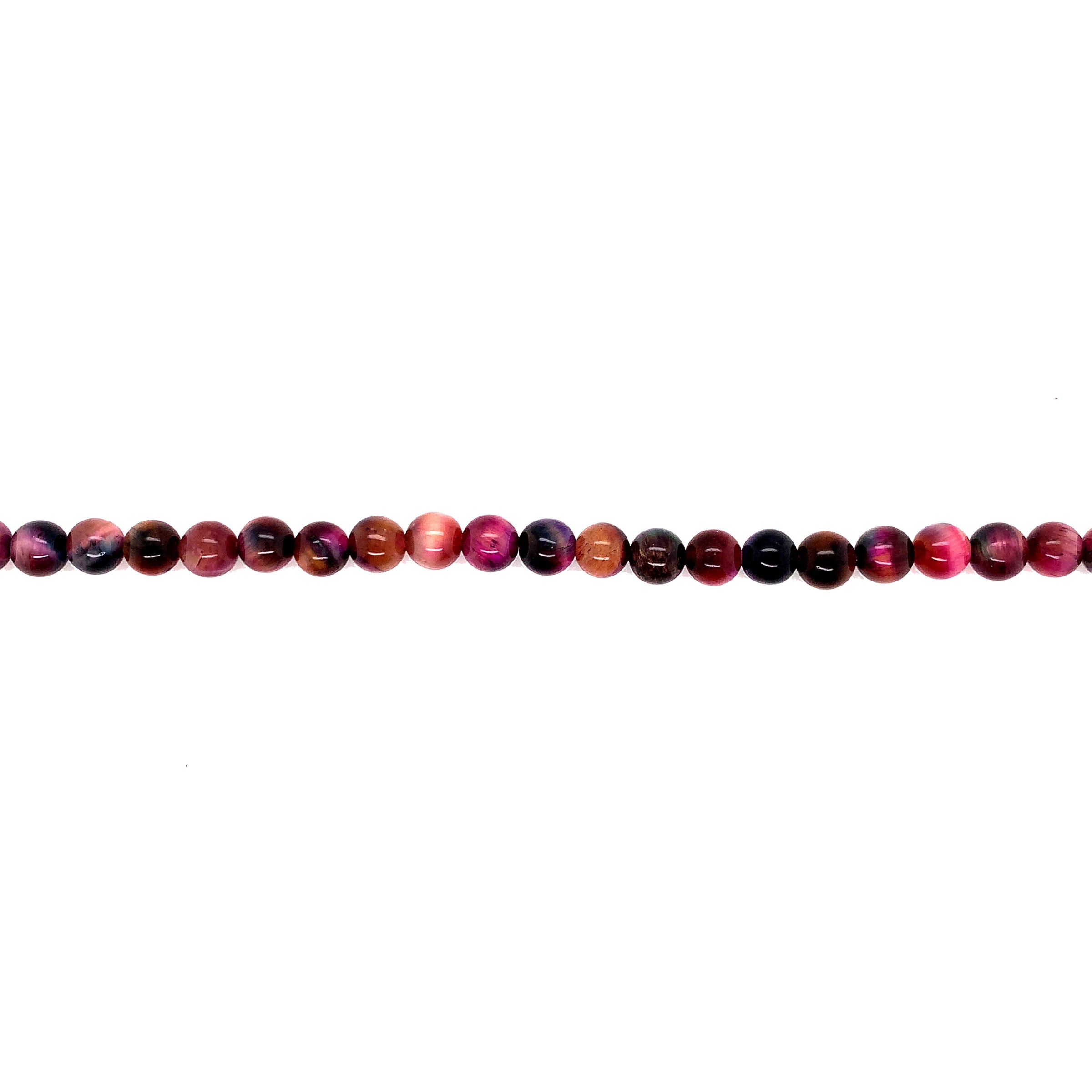 6mm Multicolor Tiger Eye - Round
