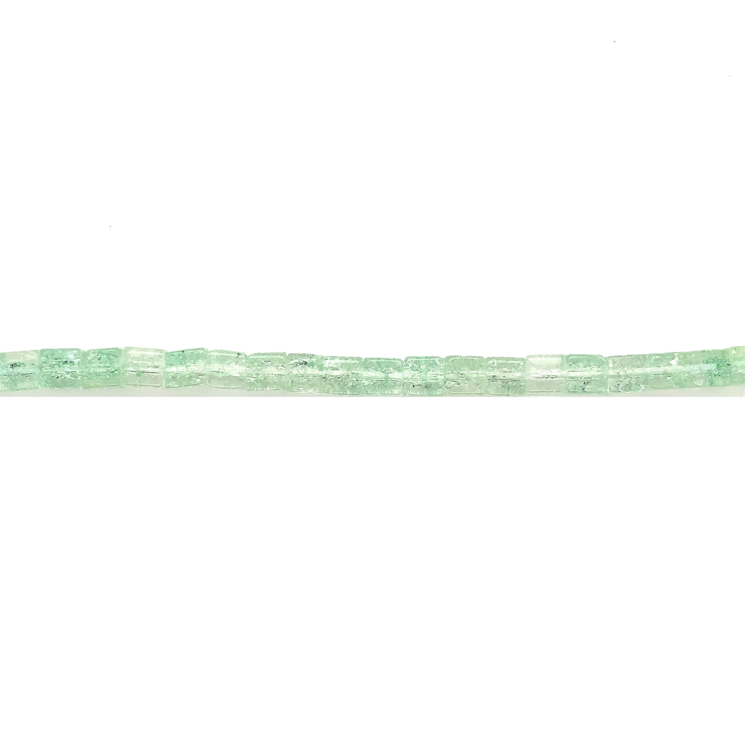 6x6mm Green Rock Crystal - Cubes