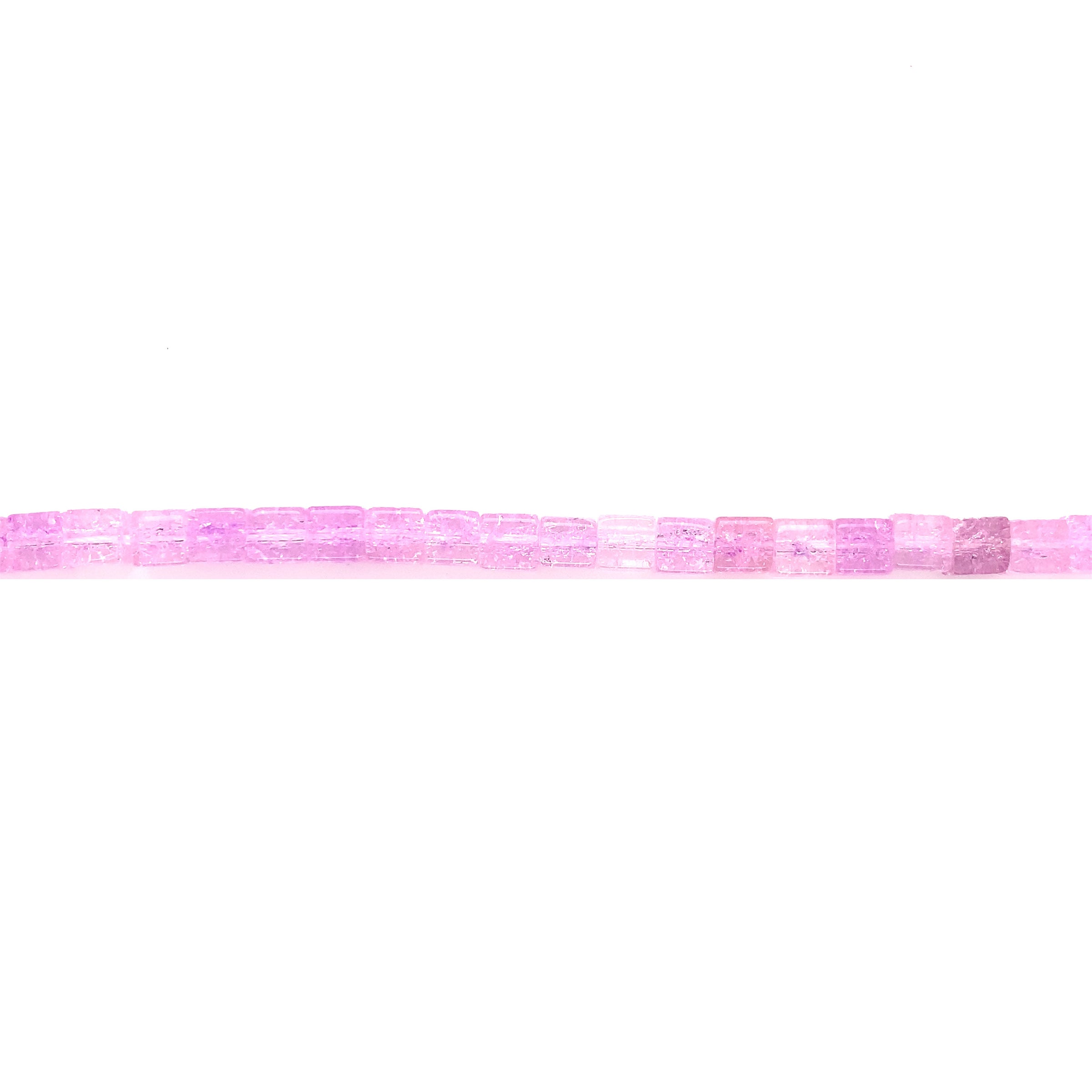 6x6mm Pink Rock Crystal - Cubes