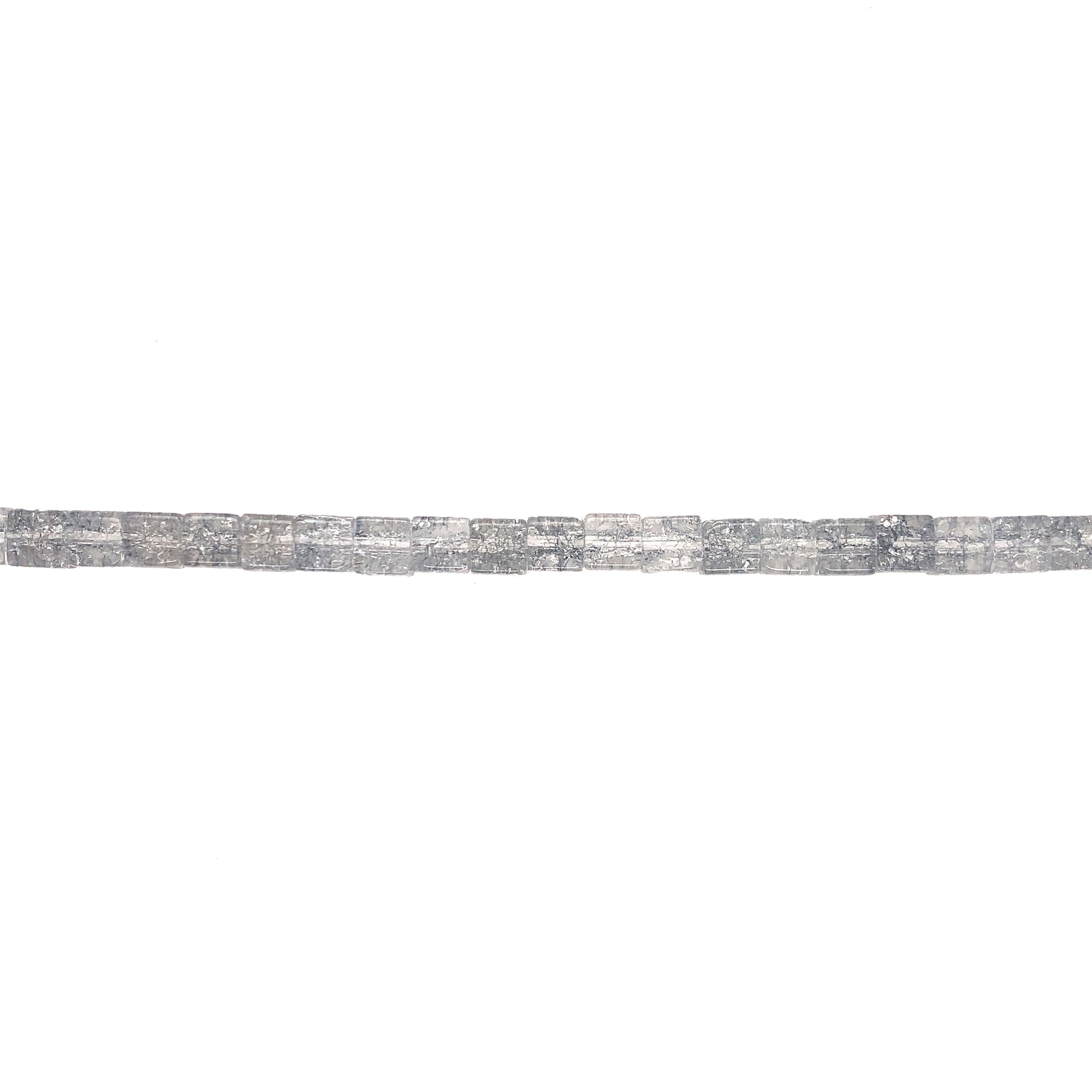 6x6mm Gray Rock Crystal - Cubes