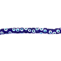 9x12mm Blue Evil Eye - Rondelle