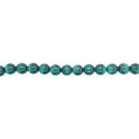 10mm Natural Malachite - Round
