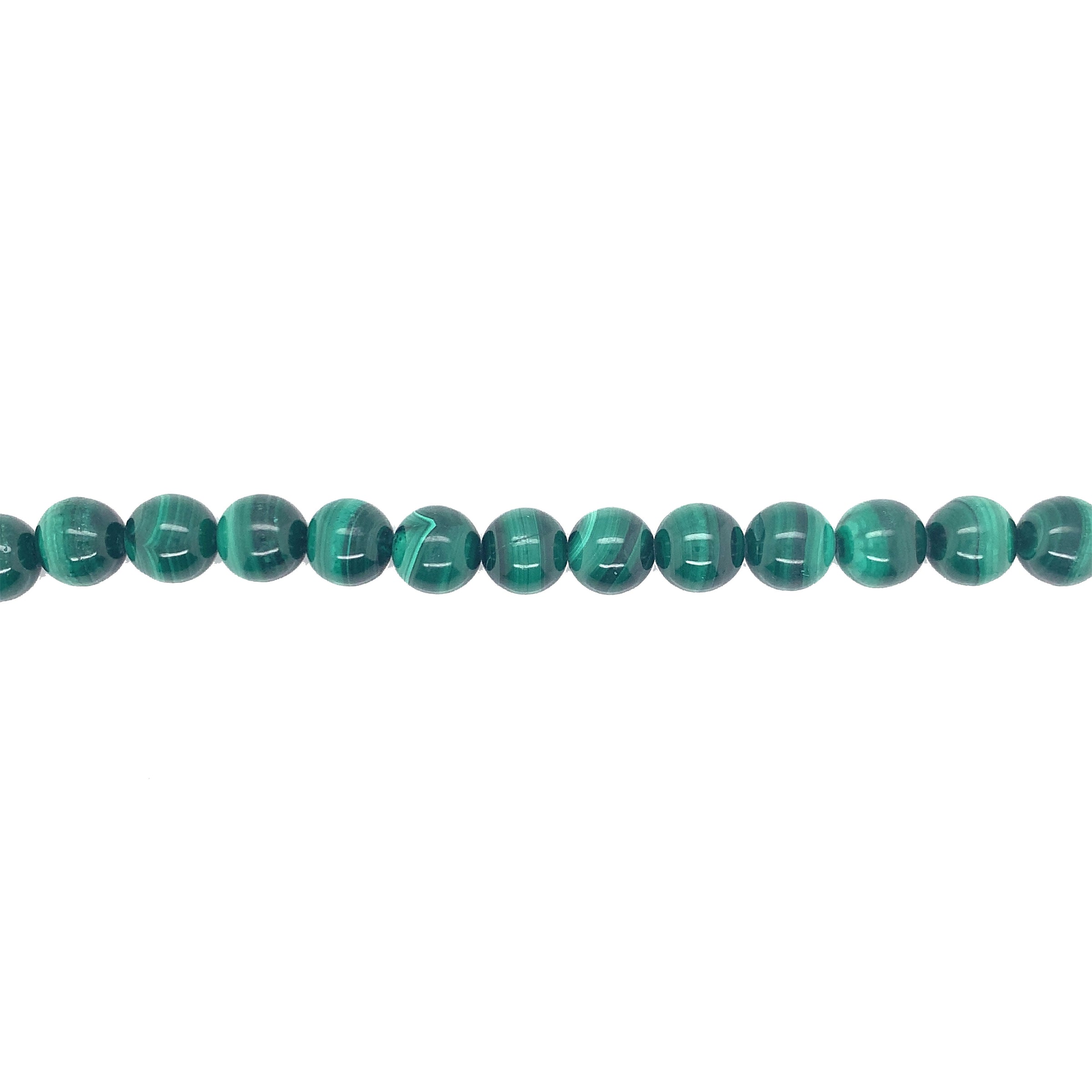 10mm Natural Malachite - Round