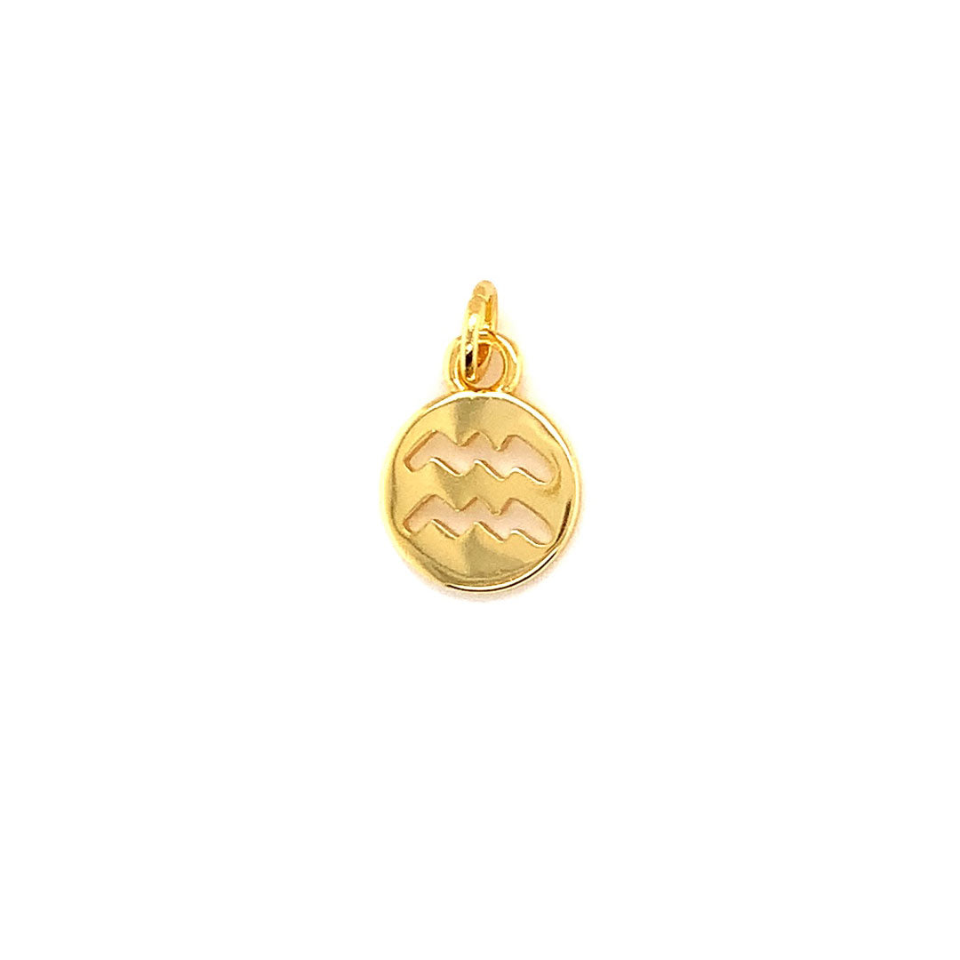Zodiac Charm 16mm - Brass
