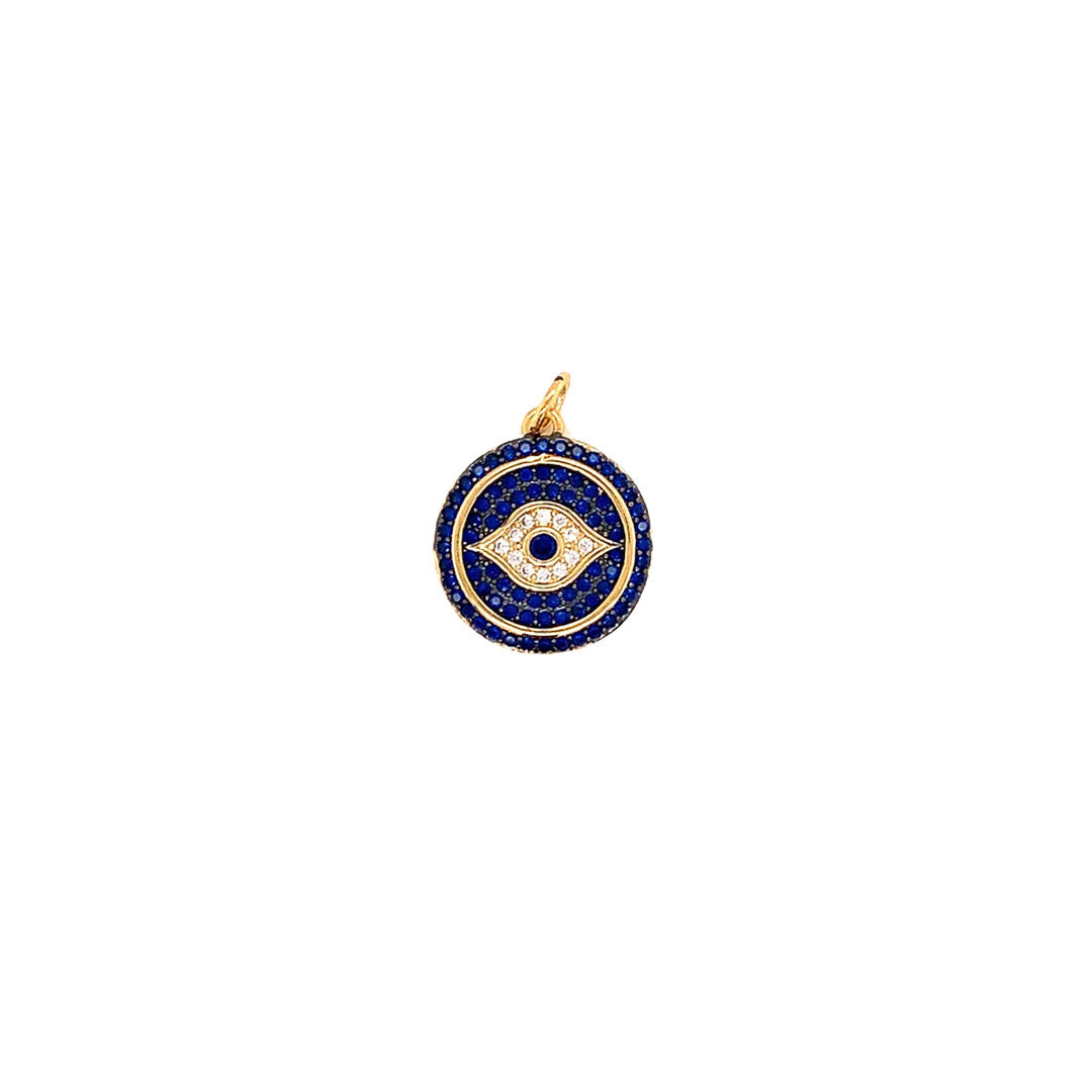 CZ Evil Eye Charm - Gold Plated
