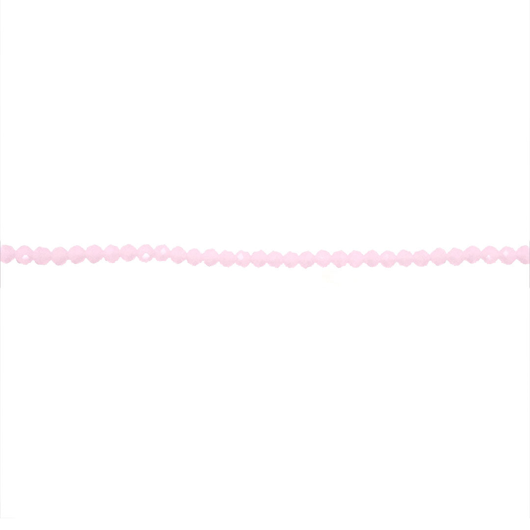 2x3mm Light Pink Crystal - Rondelle