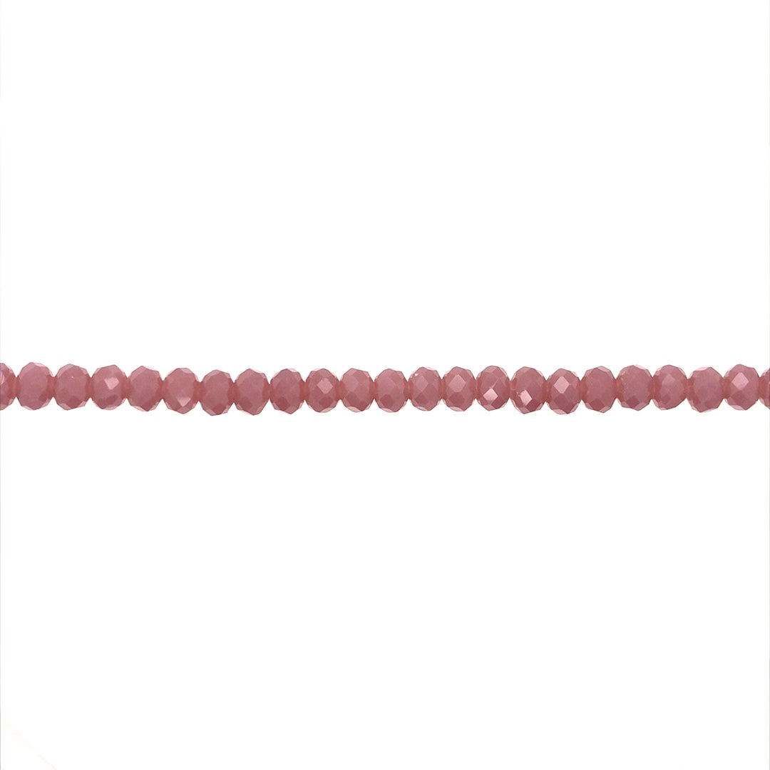 4x6mm Purple Crystal - Rondelle