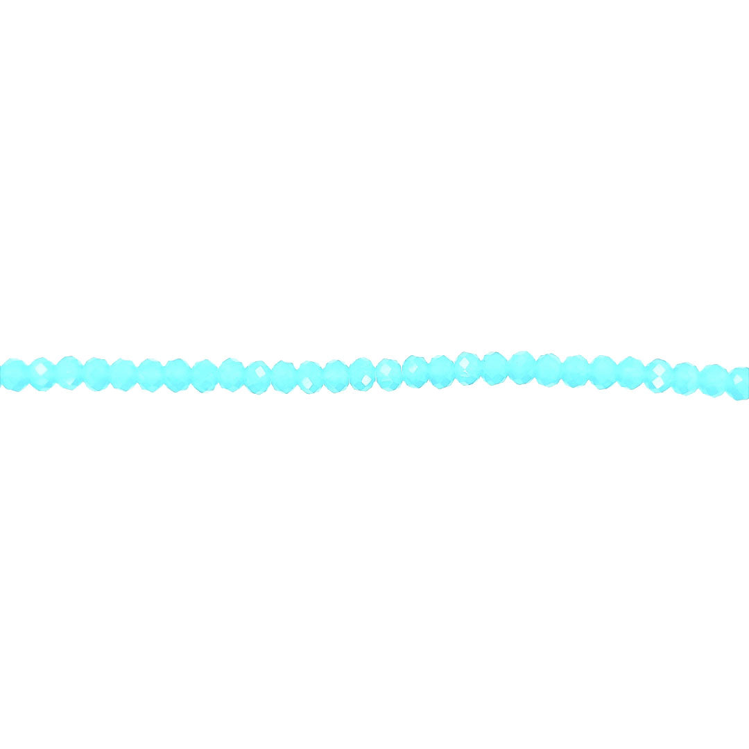 3x4mm Sky Blue Crystal - Rondelle