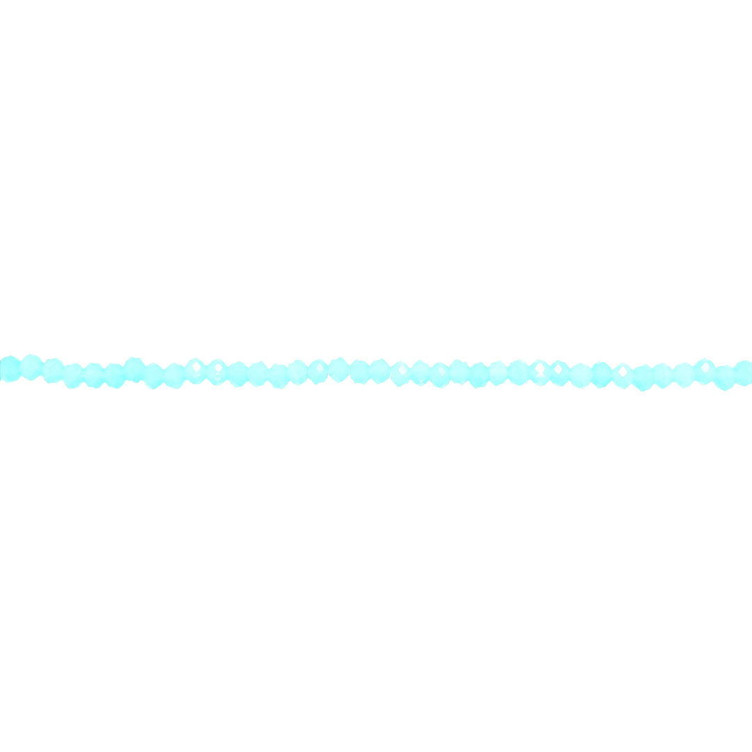 2x3mm Sky Blue Crystal - Rondelle