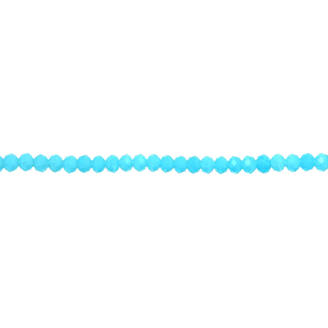 4x6mm Sky Blue Crystal - Rondelle
