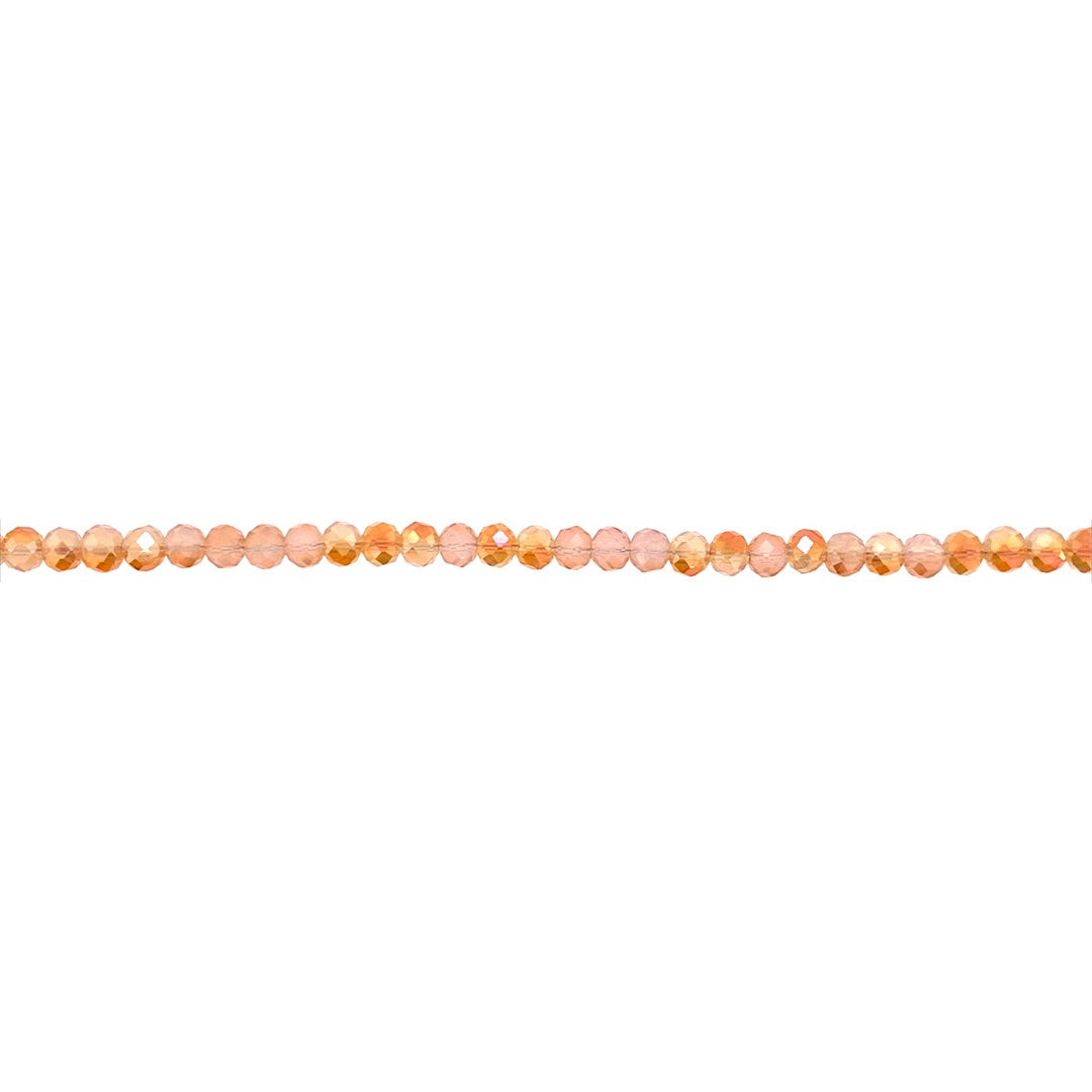 3x4mm Champagne Crystal - Faceted