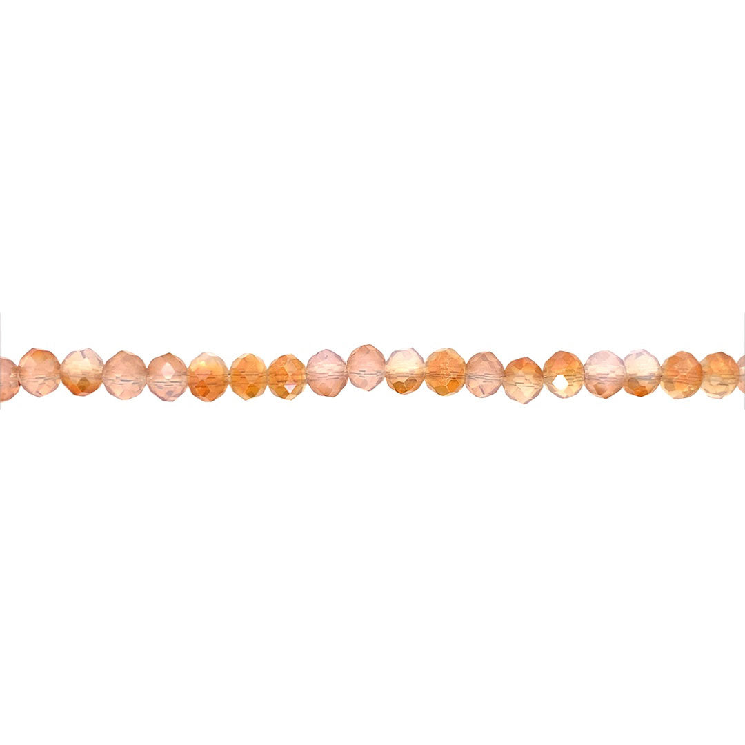 4x6mm Champagne Crystal - Rondelle