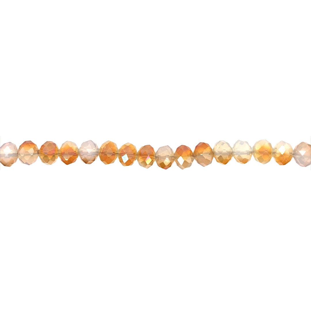 6x8mm Champagne Crystal - Rondelle