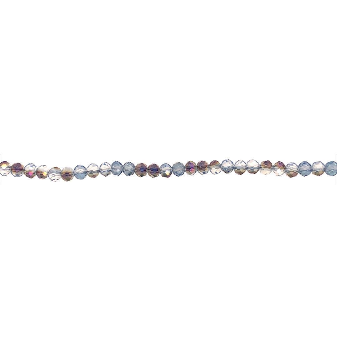 3x4mm Blue Magic Crystal - Rondelle