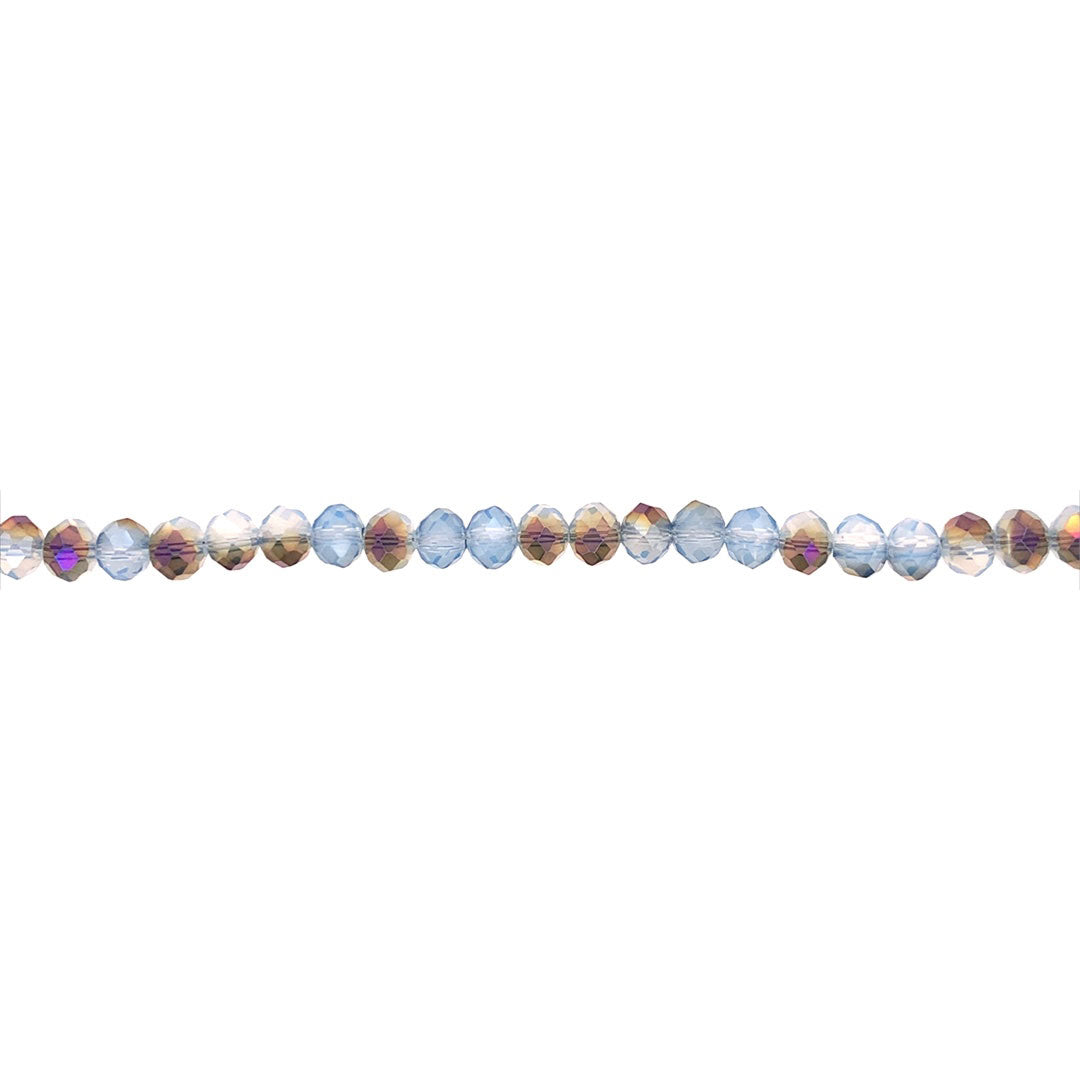 4x6mm Blue Magic Crystal - Rondelle