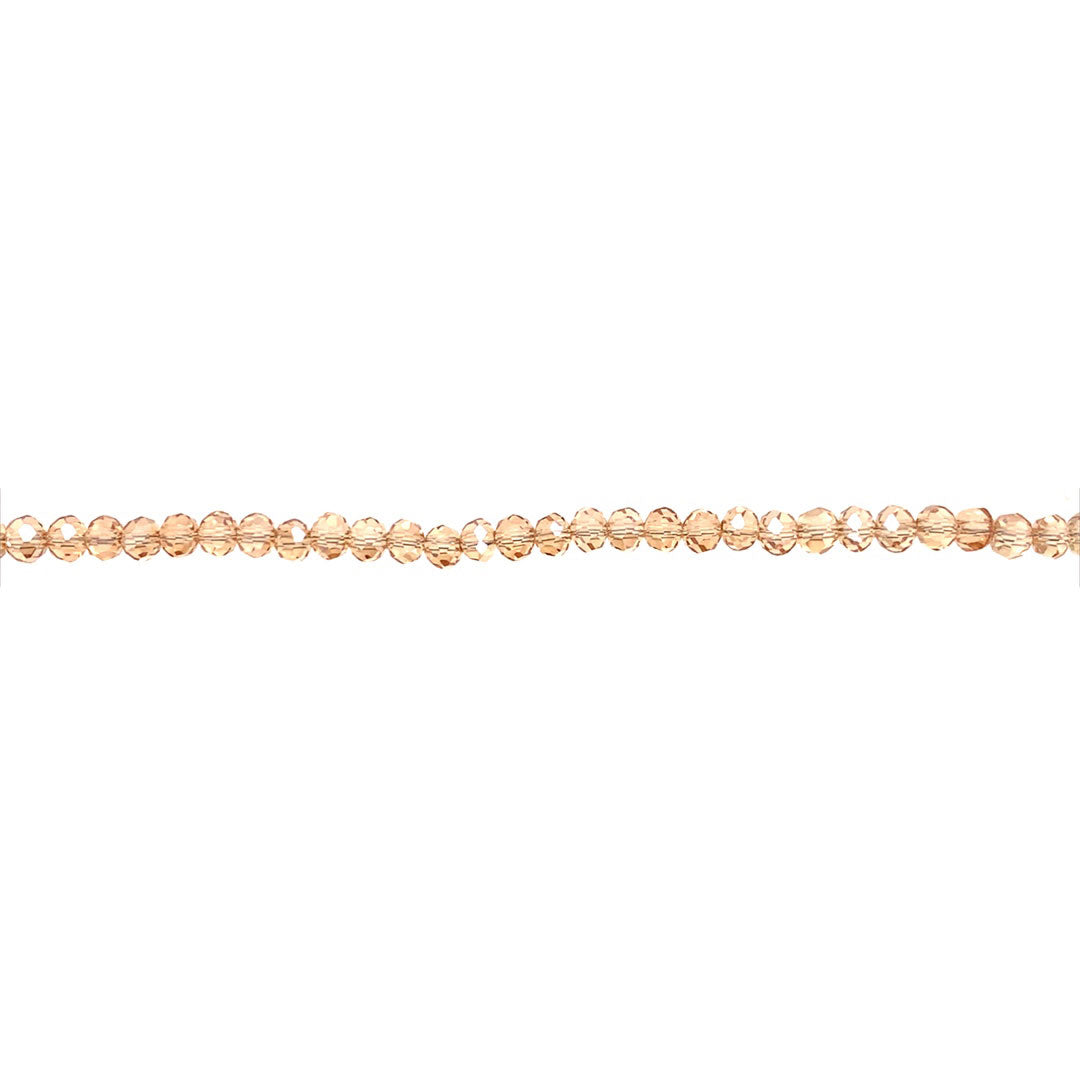 3x4mm Iridescent Cobbler Crystal - Rondelle