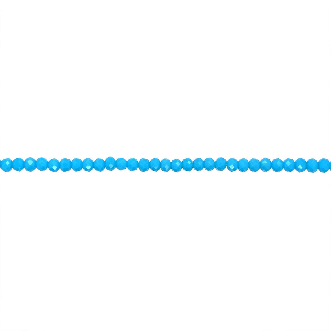 3x4mm Sky Blue Crystal - Rondelle