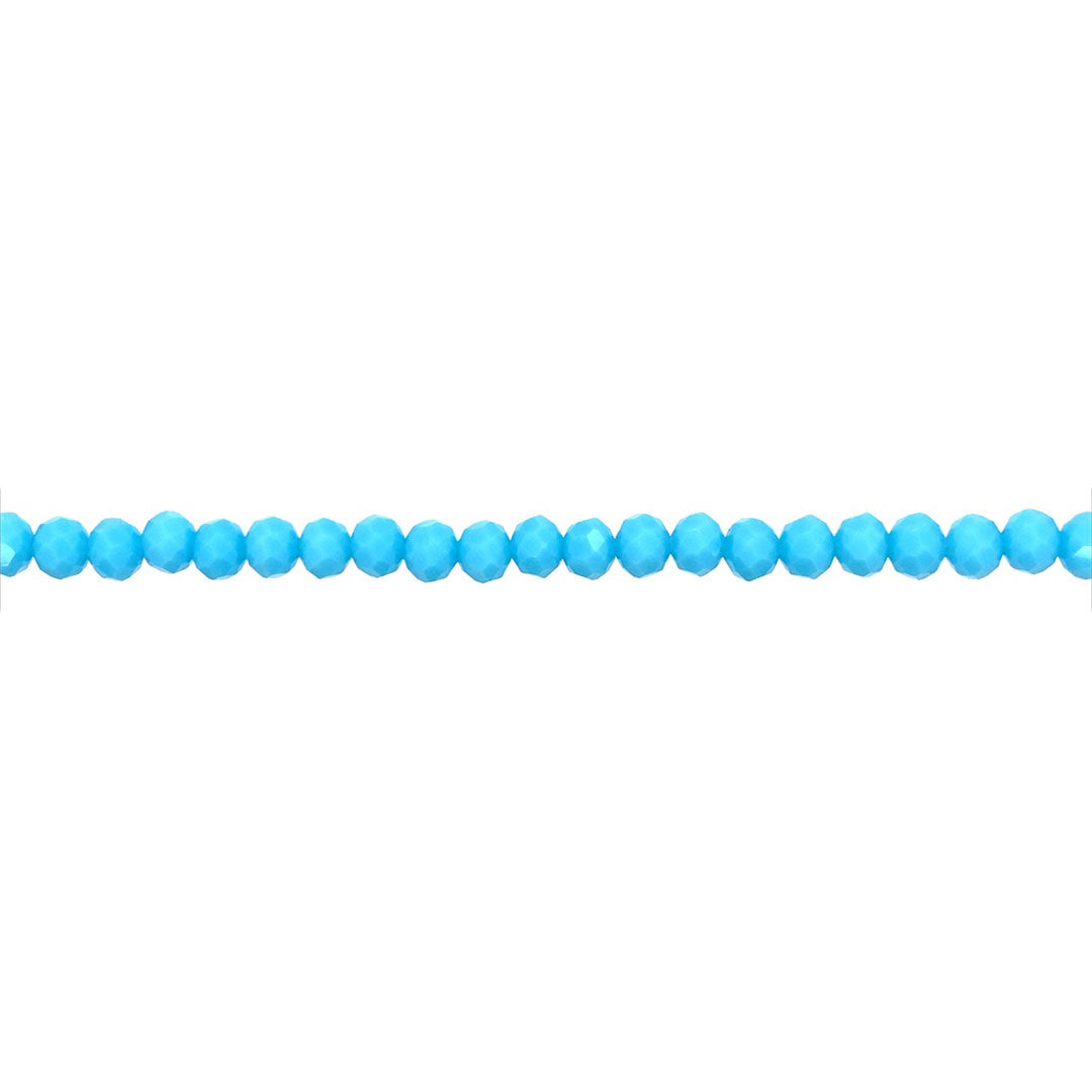 4x6mm Sky Blue Crystal - Rondelle