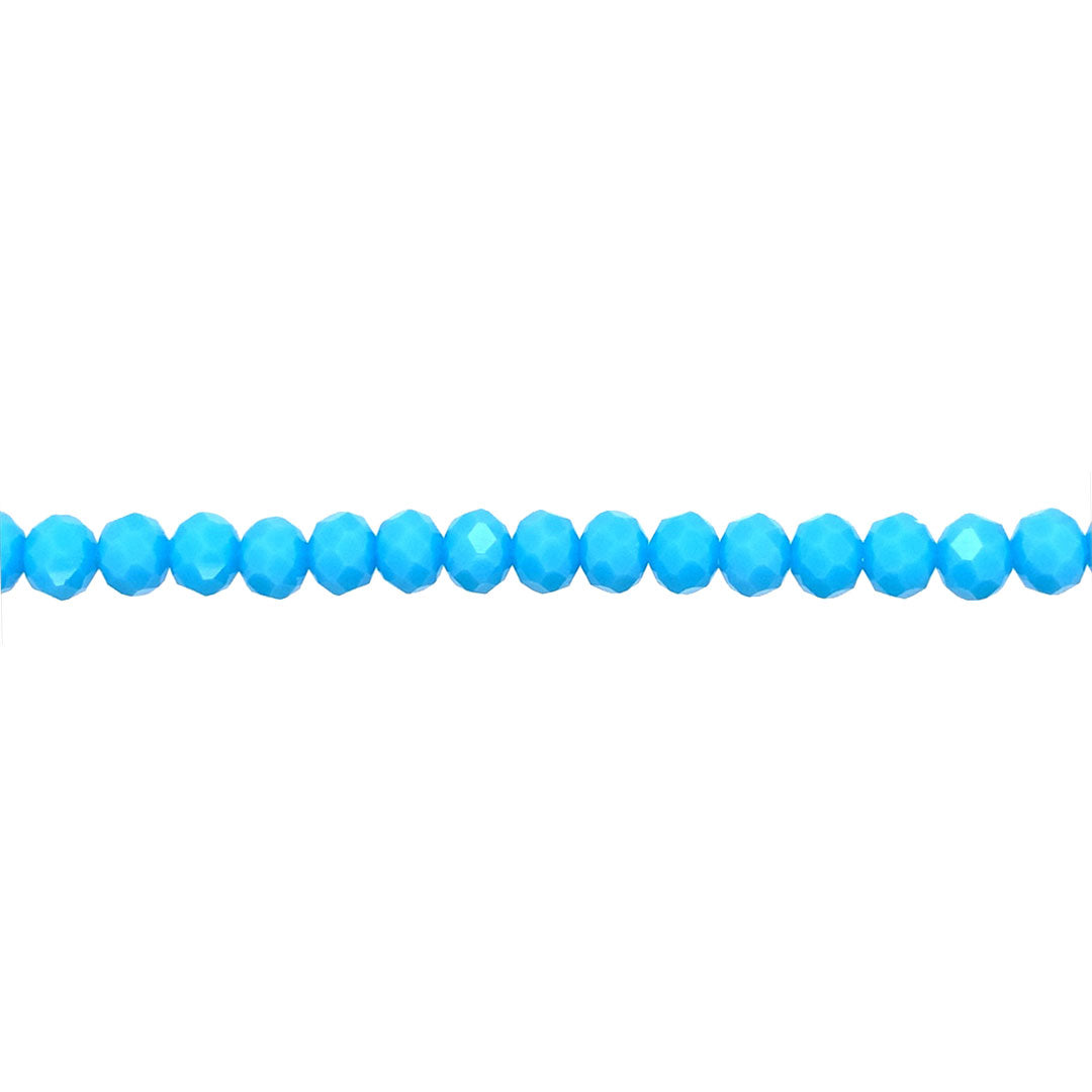 6x8mm Sky Blue Crystal - Rondelle