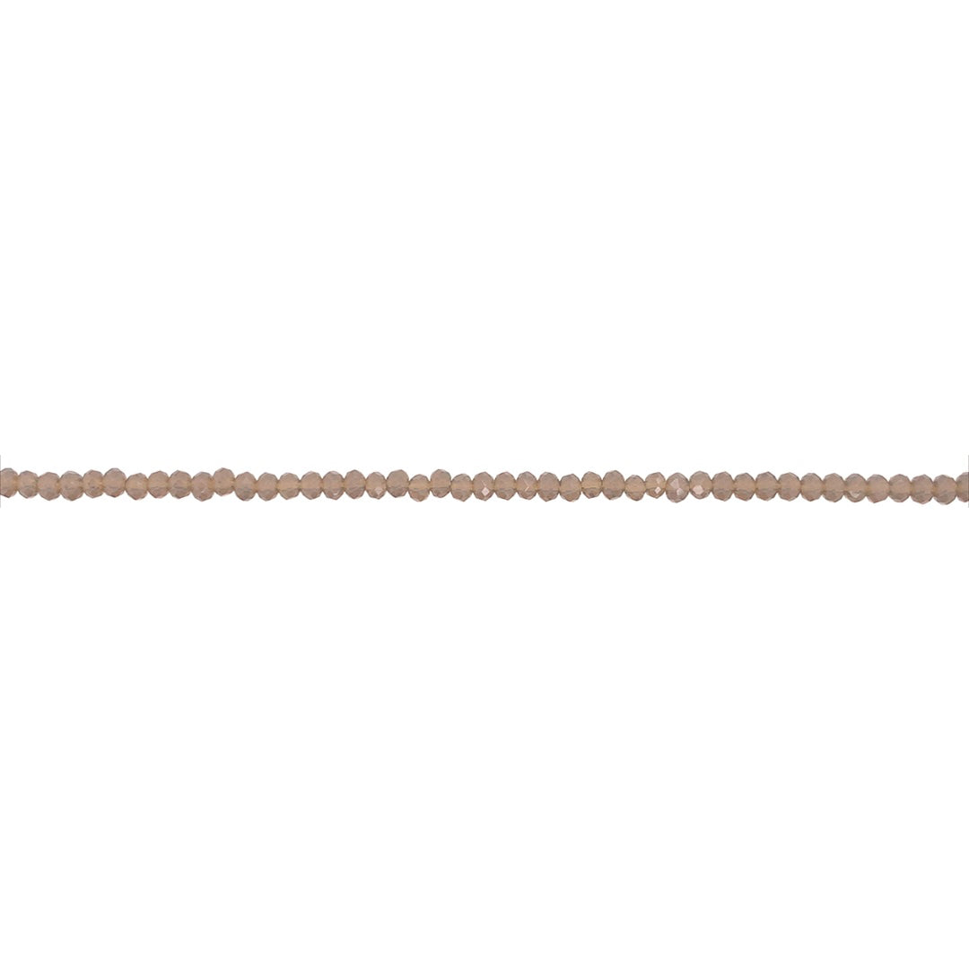 1.5x2mm Gray Crystal - Rondelle