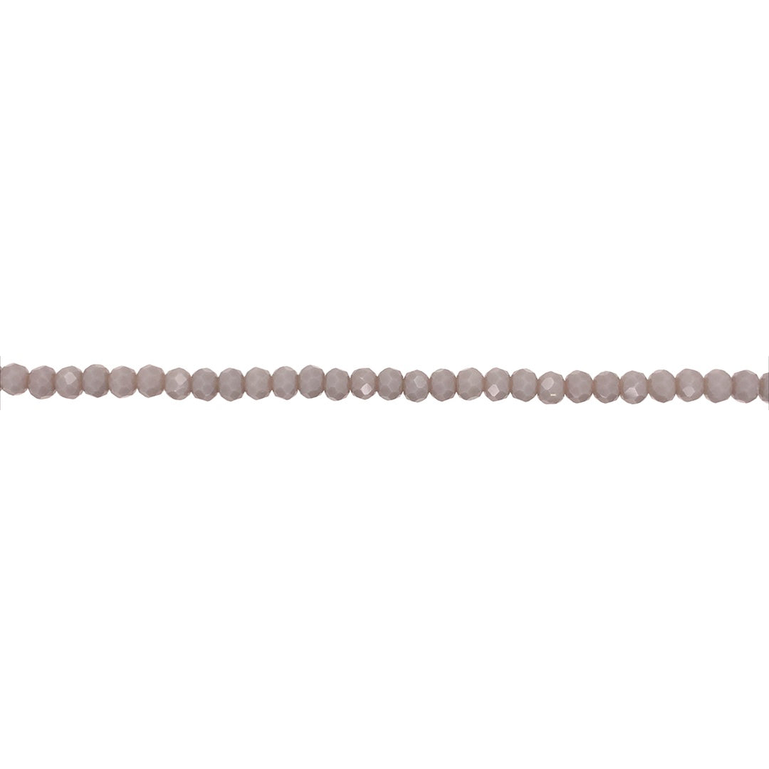 3x4mm Gray Crystal - Rondelle