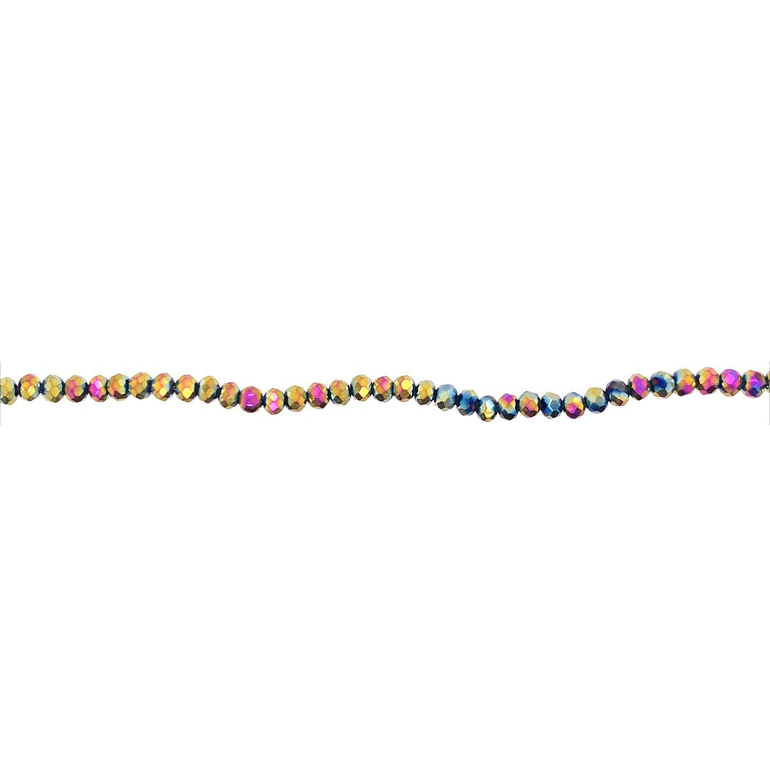2x3mm Multicolor Crystal - Rondelle