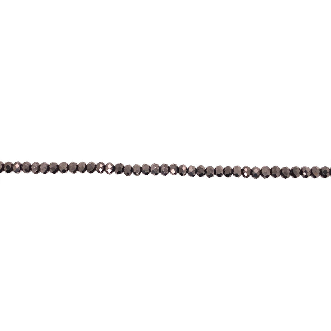 2x3mm Pebble Brown Crystal - Rondelle