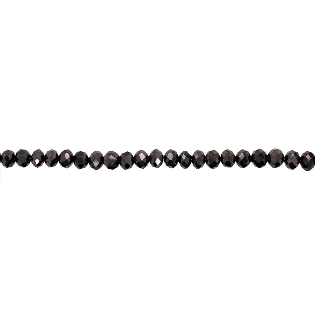 4x6mm Pebble Brown Crystal - Rondelle