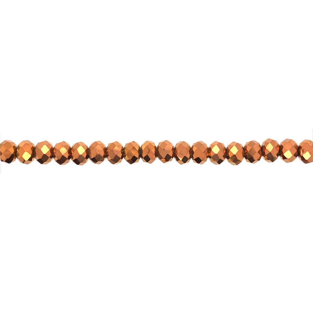 6x8mm Copper Crystal - Rondelle