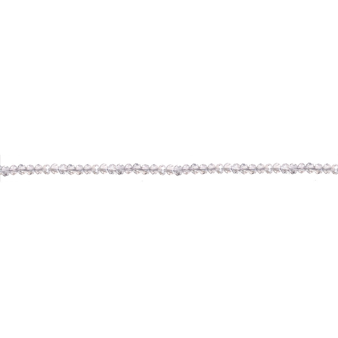 1.5x2mm Celestial Blue Crystal - Rondelle