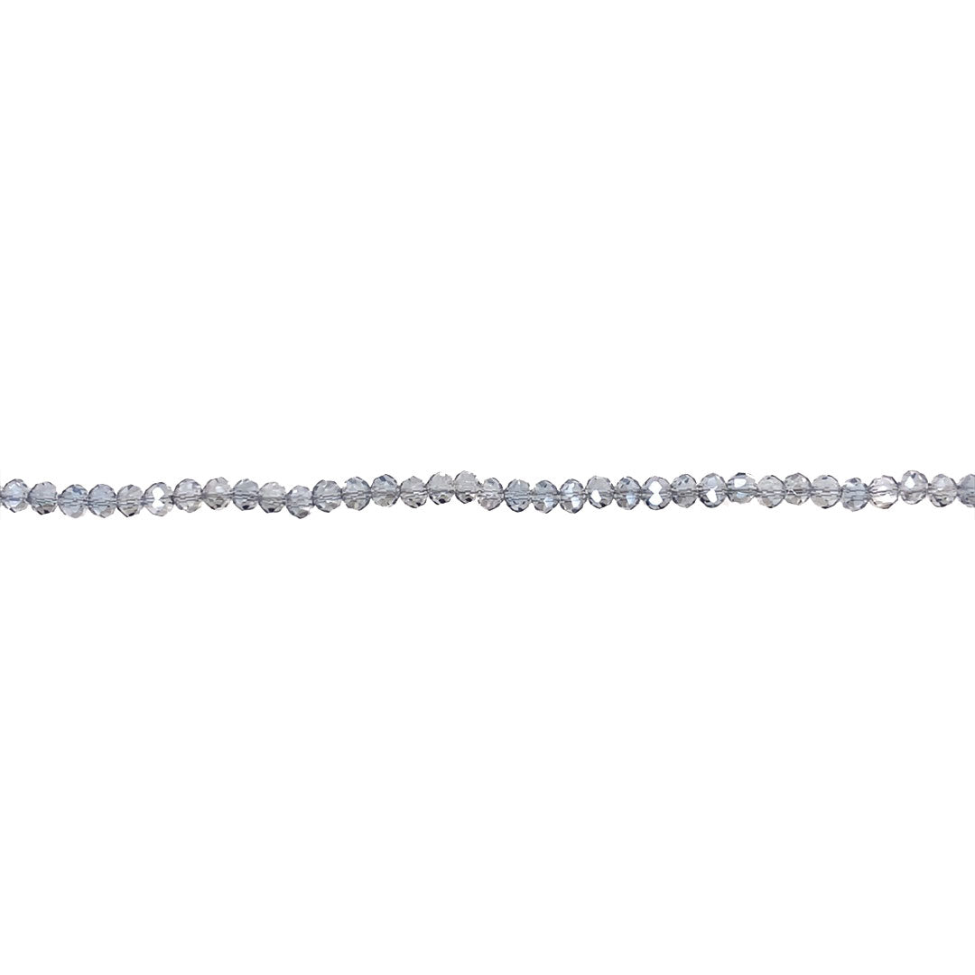2x3mm Celestial Blue Crystal - Rondelle