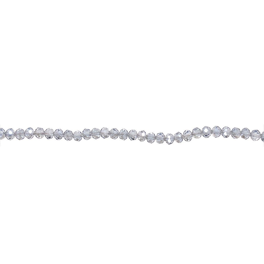 3x4mm Celestial Blue Crystal - Rondelle