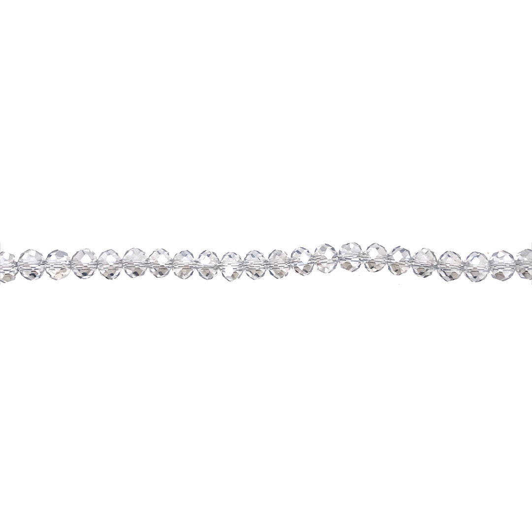 4x6mm Celestial Blue Crystal - Rondelle
