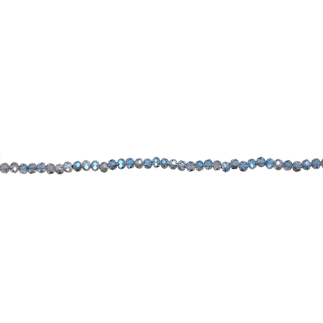 2x3mm Majestic Blue Crystal - Rondelle