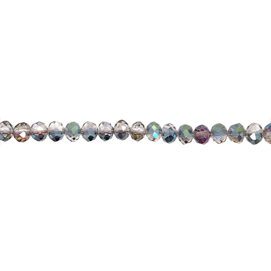 6x8mm Spring Green Crystal - Rondelle