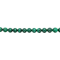 8mm Natural Malachite - Round