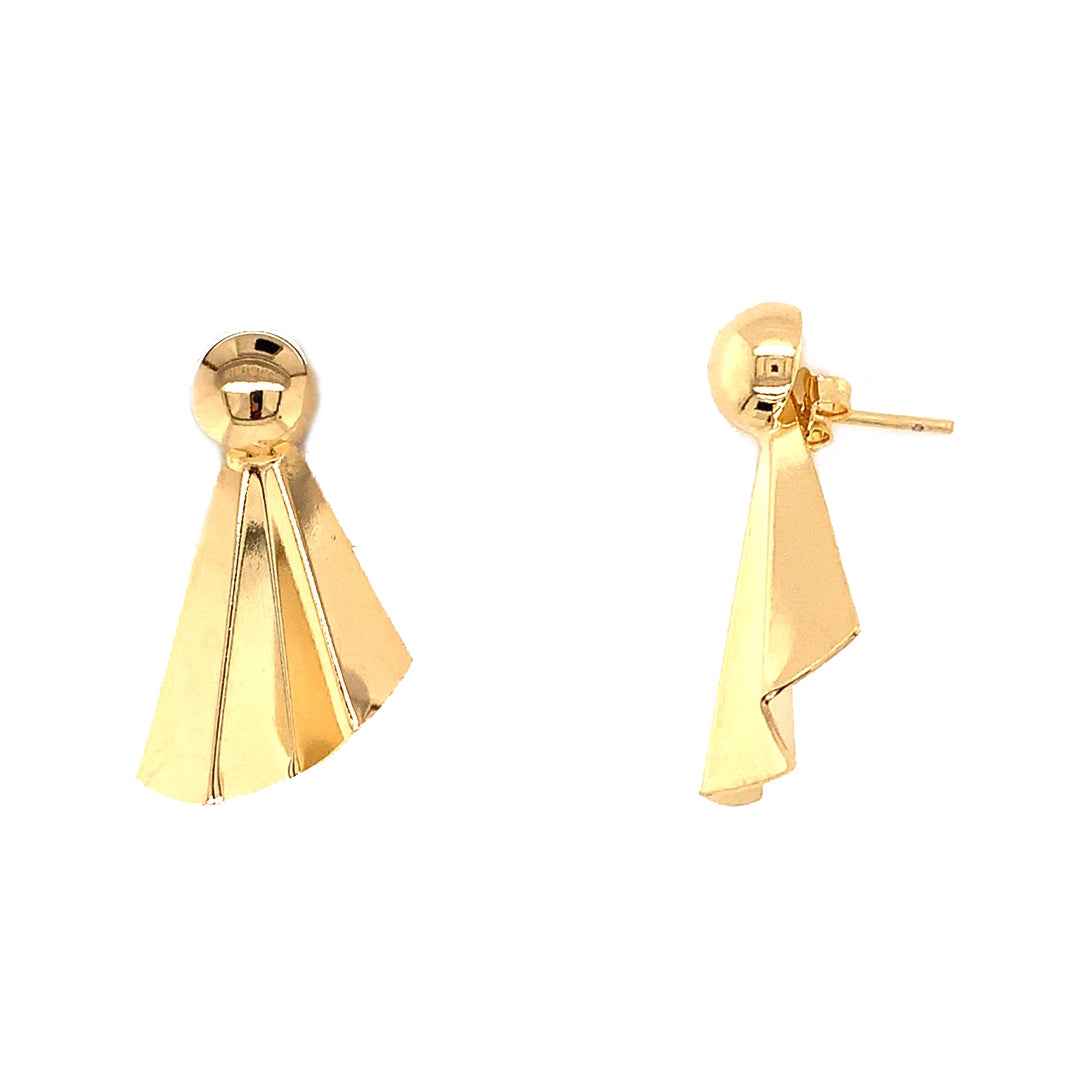 Fan Drop Earring - Gold Filled