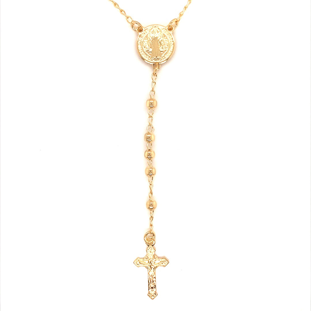 Saint Benedict Rosary - Gold Filled