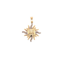 Two Tone Sun Pendant - Gold Filled
